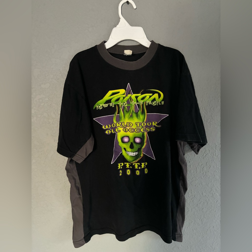 Poison power to the people 2000 world tour all access shirt - large